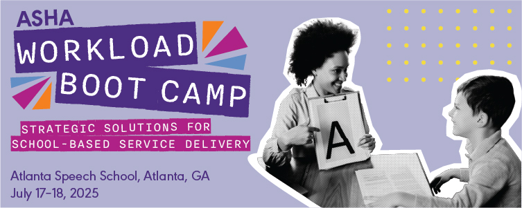 ASHA Workload Boot Camp banner image